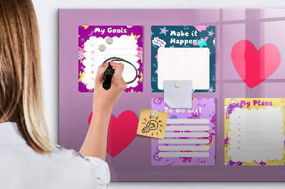 Tableau effaçable magnétique Conseil de planification et de motivation