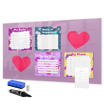 Tableau effaçable magnétique Conseil de planification et de motivation