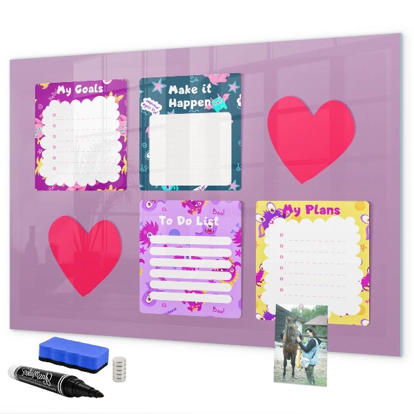 Tableau effaçable magnétique Conseil de planification et de motivation