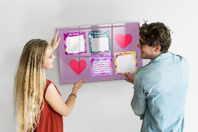 Tableau effaçable magnétique Conseil de planification et de motivation