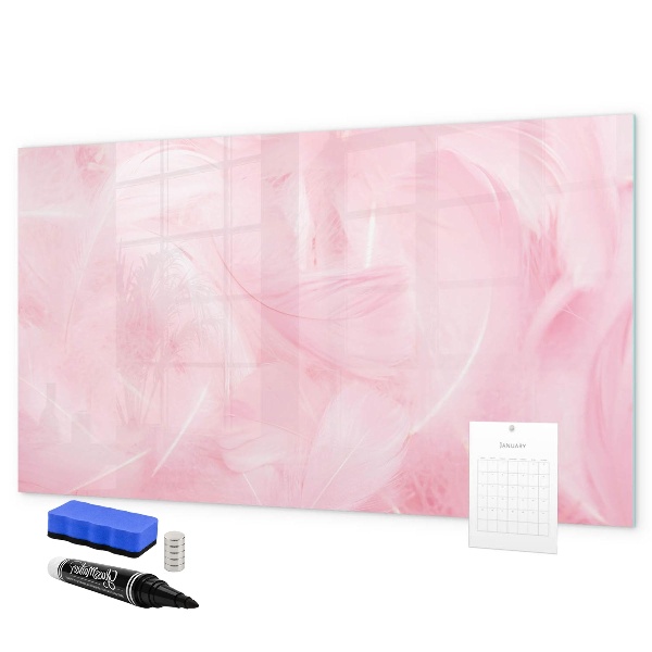 Tableau magnétique effaçable Tableau rose pour les notes et les photos