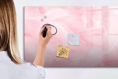 Tableau magnétique effaçable Tableau rose pour les notes et les photos
