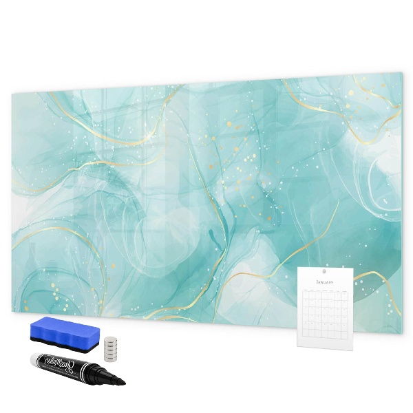 Tableau magnétique effaçable Un tableau coloré pour les photos et les notes