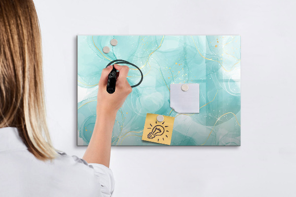 Tableau magnétique effaçable Un tableau coloré pour les photos et les notes