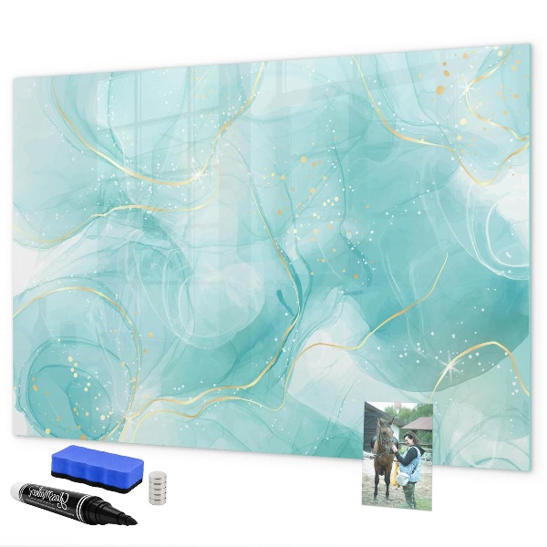 Tableau magnétique effaçable Un tableau coloré pour les photos et les notes