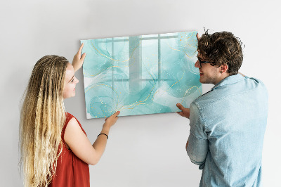 Tableau magnétique effaçable Un tableau coloré pour les photos et les notes