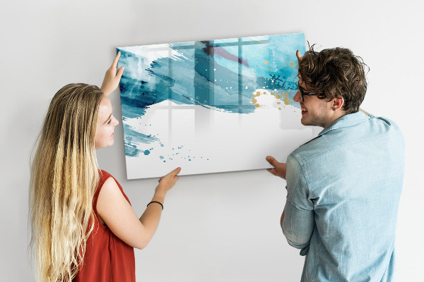 Tableau effaçable magnétique Une affiche colorée pour présenter des photos