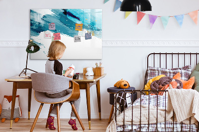 Tableau effaçable magnétique Une affiche colorée pour présenter des photos