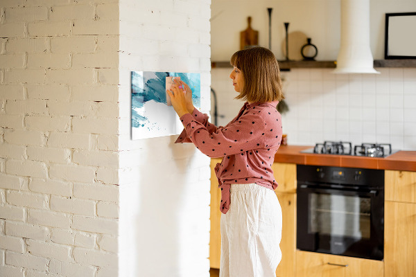 Tableau effaçable magnétique Une affiche colorée pour présenter des photos