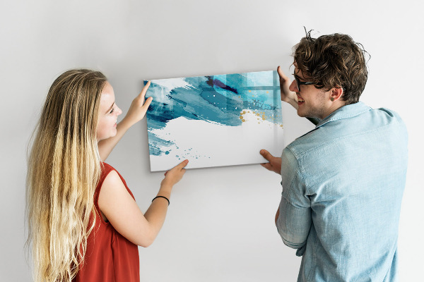 Tableau effaçable magnétique Une affiche colorée pour présenter des photos