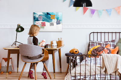 Tableau effaçable magnétique Une affiche colorée pour présenter des photos