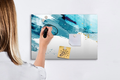 Tableau effaçable magnétique Une affiche colorée pour présenter des photos