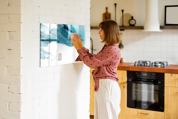 Tableau effaçable magnétique Une affiche colorée pour présenter des photos