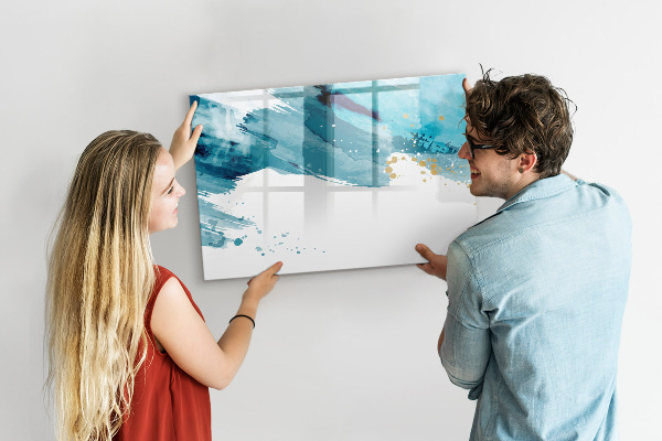 Tableau effaçable magnétique Une affiche colorée pour présenter des photos