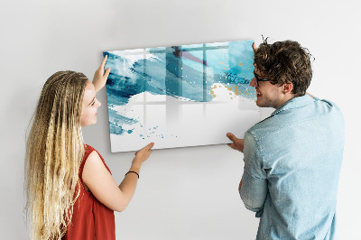 Tableau effaçable magnétique Une affiche colorée pour présenter des photos