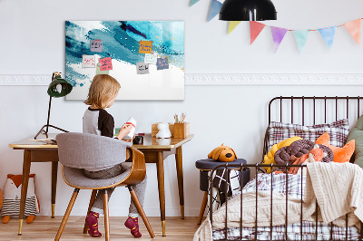 Tableau effaçable magnétique Une affiche colorée pour présenter des photos