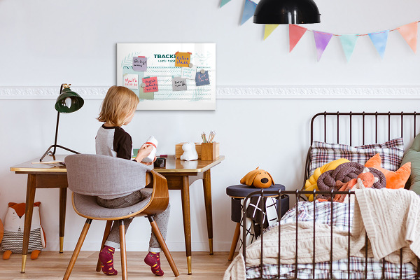 Tableau magnétique effaçable Suivre au quotidien les habitudes utiles