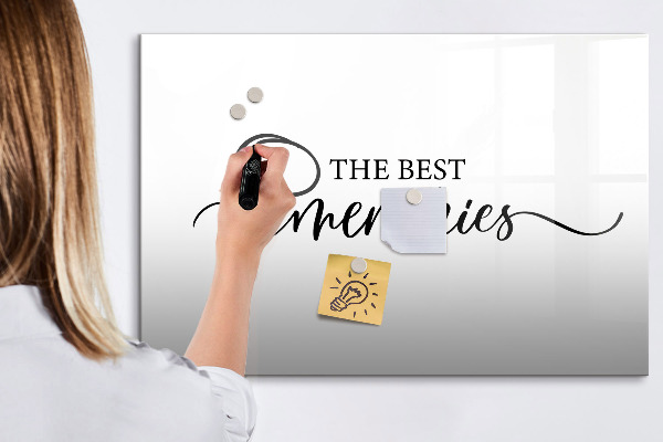 Tableau effaçable magnétique Les meilleurs moments de votre vie