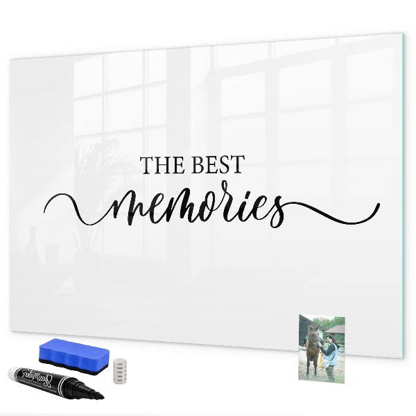 Tableau effaçable magnétique Les meilleurs moments de votre vie