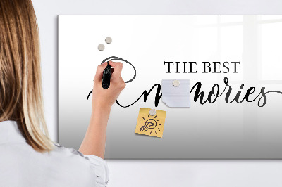 Tableau effaçable magnétique Les meilleurs moments de votre vie