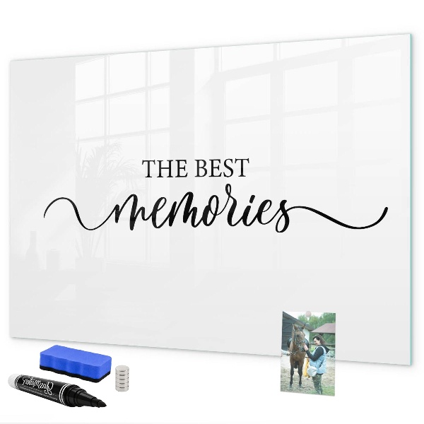 Tableau effaçable magnétique Les meilleurs moments de votre vie