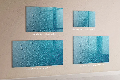 Tableau effaçable magnétique Tableau bleu avec aimants et photos