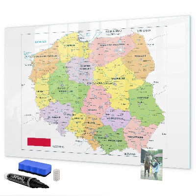 Tableau effaçable magnétique Carte interactive des lieux de mémoire