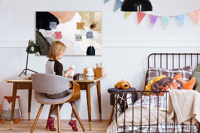 Tableau magnétique effaçable Un espace créatif pour présenter des photos