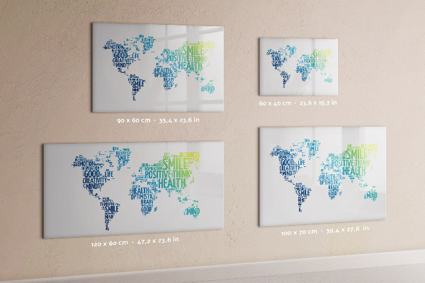 Tableau effaçable magnétique Un monde plein d'idées et de positivité