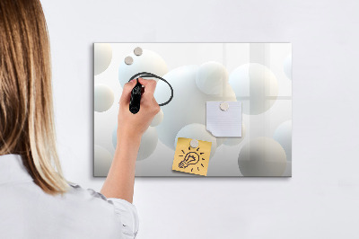 Tableau effaçable magnétique Espace pour les souvenirs et les notes