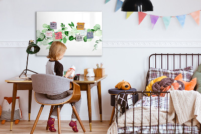 Tableau effaçable magnétique Tableau vert pour photos et notes
