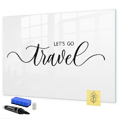 Tableau magnétique effaçable Souvenirs et souvenirs de voyage
