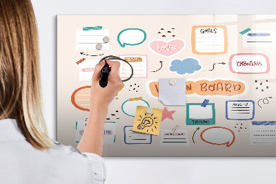 Tableau effaçable magnétique Tableau d'inspiration créative et d'objectifs