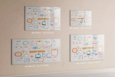 Tableau effaçable magnétique Tableau d'inspiration créative et d'objectifs