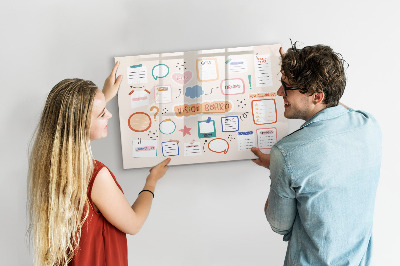 Tableau effaçable magnétique Tableau d'inspiration créative et d'objectifs