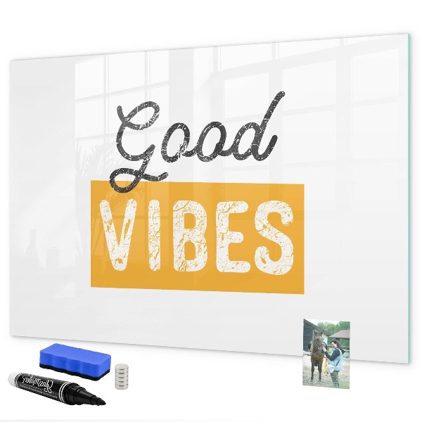 Tableau effaçable magnétique Des ondes positives et des souvenirs