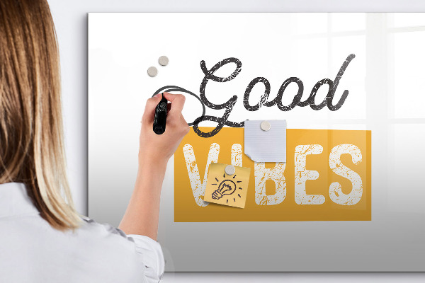 Tableau effaçable magnétique Des ondes positives et des souvenirs