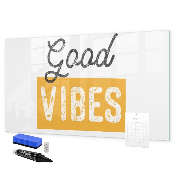 Tableau effaçable magnétique Des ondes positives et des souvenirs
