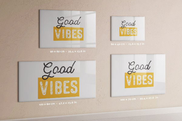Tableau effaçable magnétique Des ondes positives et des souvenirs