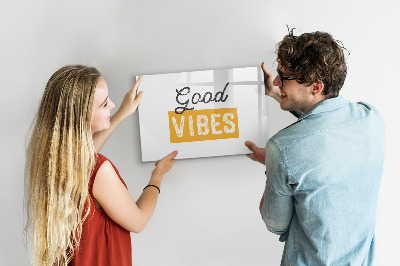 Tableau effaçable magnétique Des ondes positives et des souvenirs