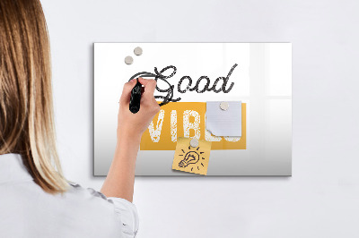 Tableau effaçable magnétique Des ondes positives et des souvenirs