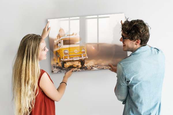 Tableau effaçable magnétique Des souvenirs colorés sur fond de nature