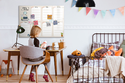 Tableau effaçable magnétique Agenda hebdomadaire avec espace pour photos