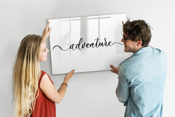 Tableau magnétique effaçable Un espace créatif pour les souvenirs et les photos