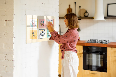 Tableau effaçable magnétique Des collages créatifs débordant d'émotions positives
