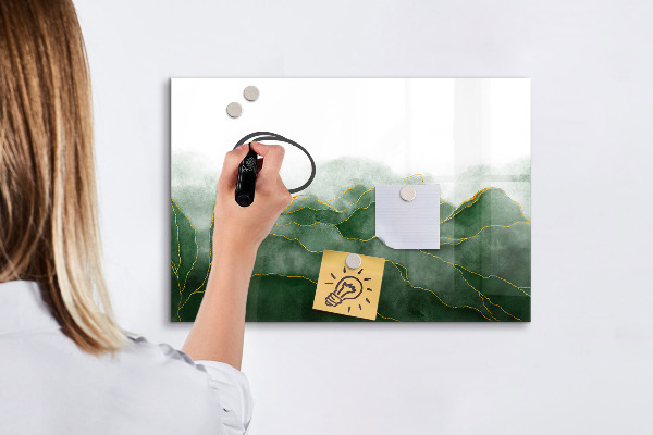 Tableau magnétique effaçable Tableau vert pour photos et notes