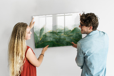 Tableau magnétique effaçable Tableau vert pour photos et notes