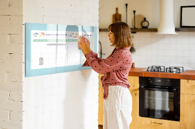 Tableau effaçable magnétique Planificateur de repas et liste de courses