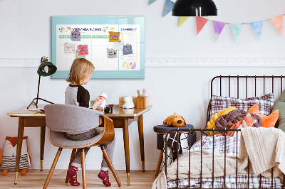Tableau effaçable magnétique Planificateur de repas et liste de courses