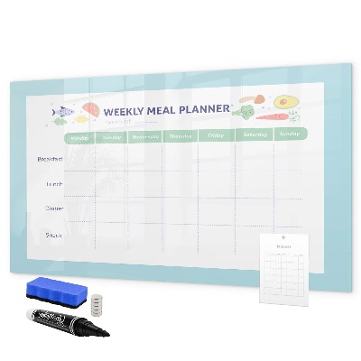 Tableau magnétique effaçable Planificateur de repas pour chaque semaine